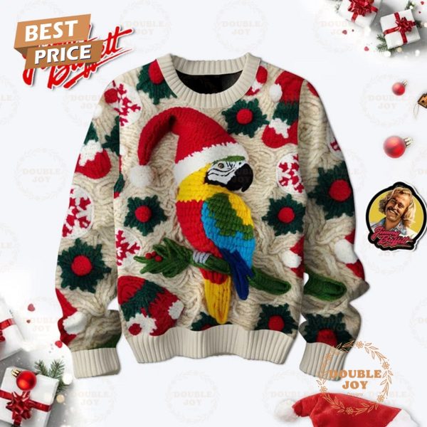 Jimmy Buffett Parrot Chritmas Sweater