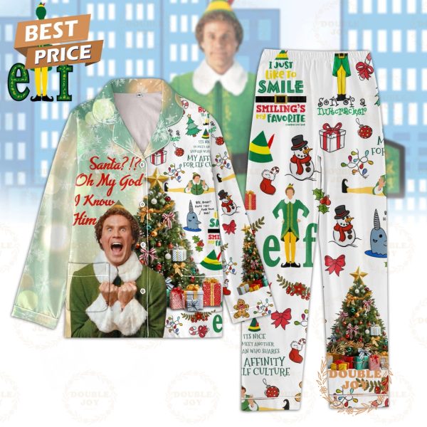 Elf I Just Like To Smile Smiling’s My Favorite Pajamas Set