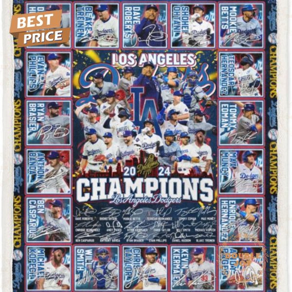 Los Angeles Dodgers 2024 World Series Champions _One Win Away_ Fleece Blanket