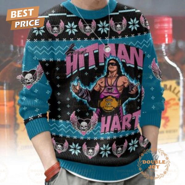 Bret Hart Hitman Christmas 2024 Sweater