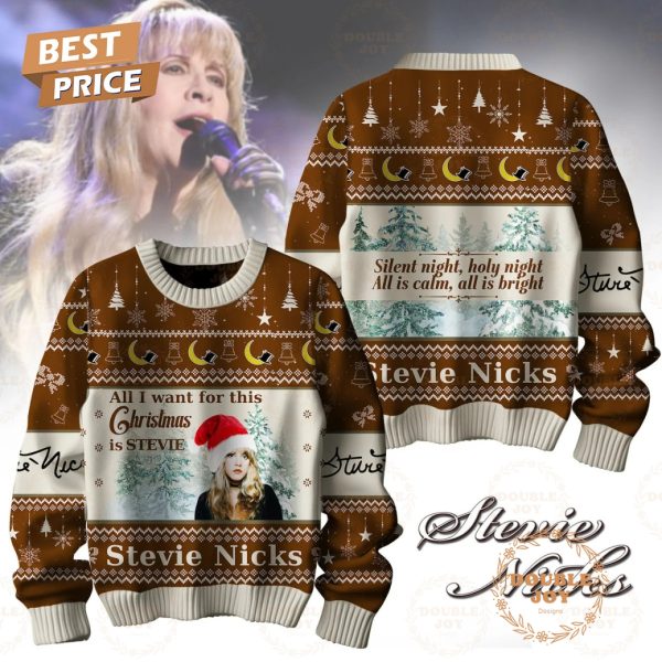 All I Want For This Christmas Is Stevie Nicks “Silent Night, Holy Night. All Is Calm, All Is Bright” Sweater