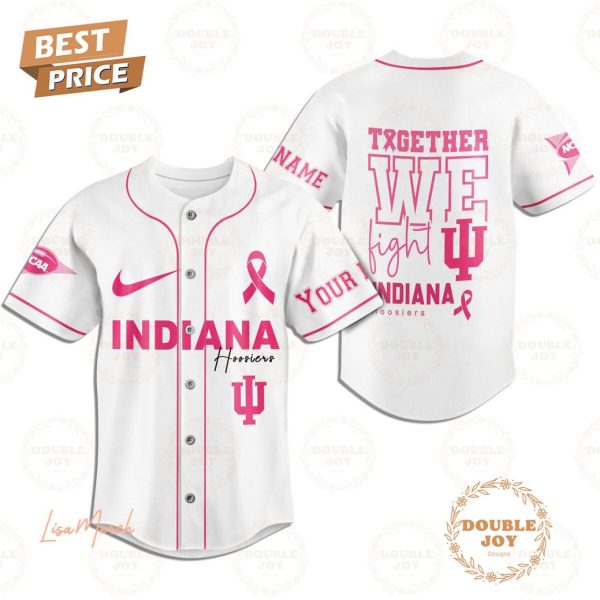 Together We Fight Indiana Hoosiers Custom Name Baseball Jersey