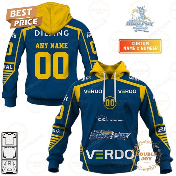 Herning Blue Fox Jersey Style Hoodie