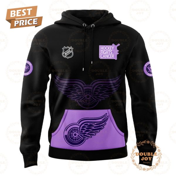 Detroit Red Wings Hockey Fights Cancer 25th Anniversary Hoodie