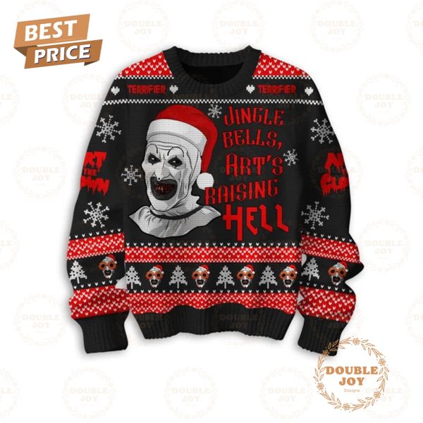 Terrifier Film Jingle Bells, Art’s Raising Hell Sweater