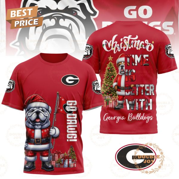 Christmas Time Is Better With Georgia Bulldogs T-Shirt, Hoodie