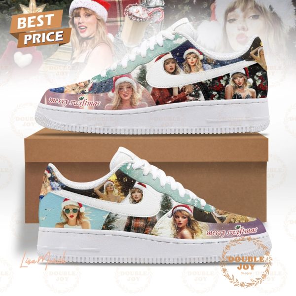 Taylor Swift Merry Swiftmas 2024 Air Force 1 Sneakers