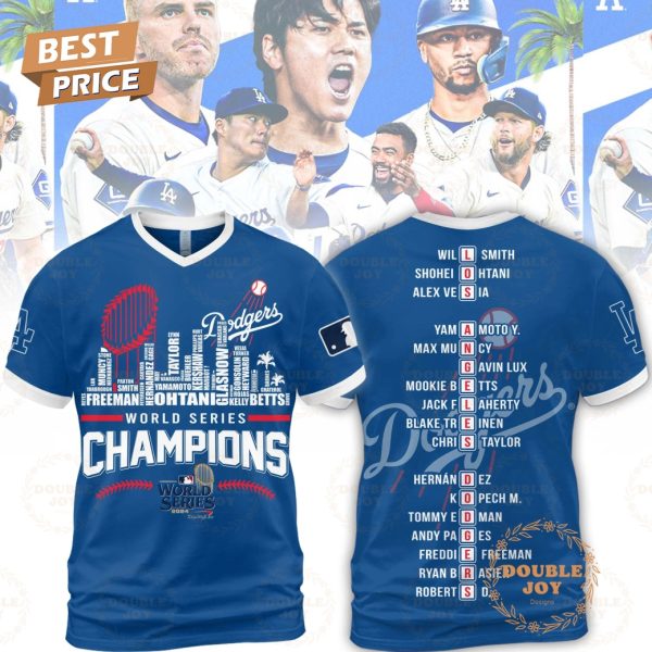 2024 World Series Champions LA Dodgers OWA T-Shirt, Hoodie – Blue