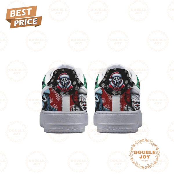 Horror Character Merry Christmas 2024 Air Force 1 Sneakers