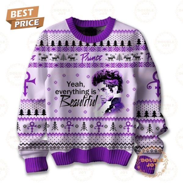 Prince Yeah Everything Is Beautiful Christmas Sweater