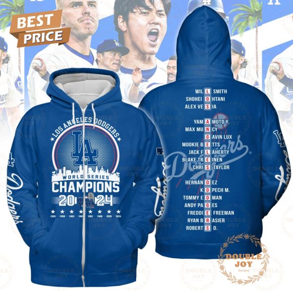 LA Dodgers World Series Champions 2024 T-Shirt, Hoodie – Blue