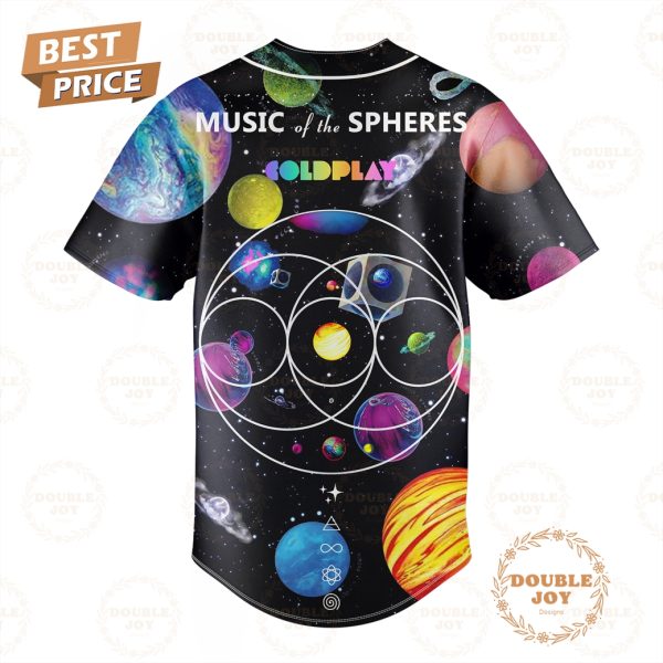 Coldplay Rock Band Everyone Is An Alien Somewhere Music Of The Spheres Baseball Jersey