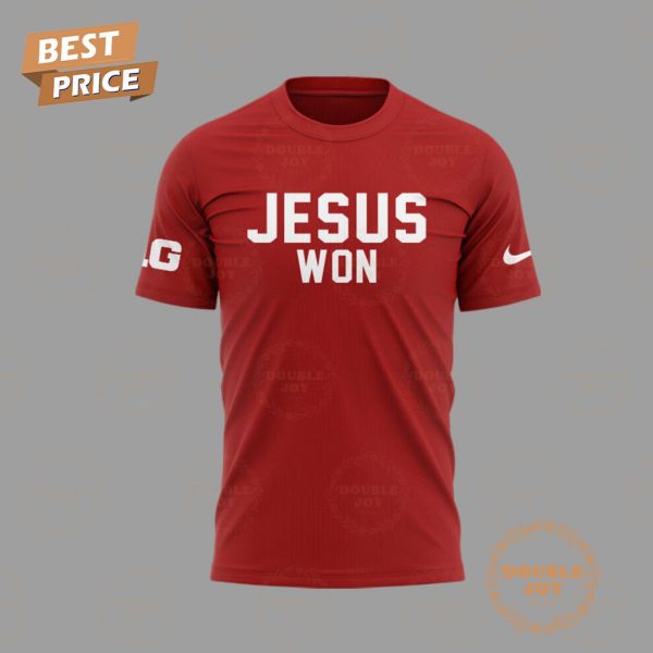 Ohio State Buckeyes Jesus Won 2024 T-Shirt,Hoodie – Red