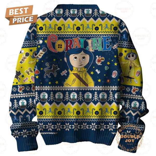 Coraline Welcome Home Merry Christmas Sweater