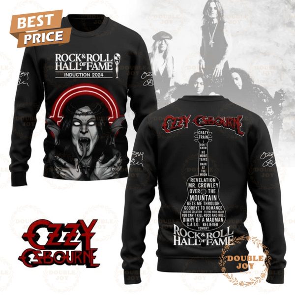 Ozzy Osbourne Rock & Roll Hall Of Fame Induction 2024 T-Shirt, Hoodie