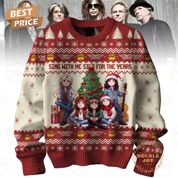 Aerosmith Rock Band Sing With Me Sing For The Year Merry Christmas Sweater