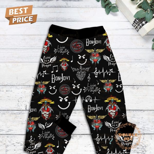 Bon Jovi 2024 Fleece Pajamas Set