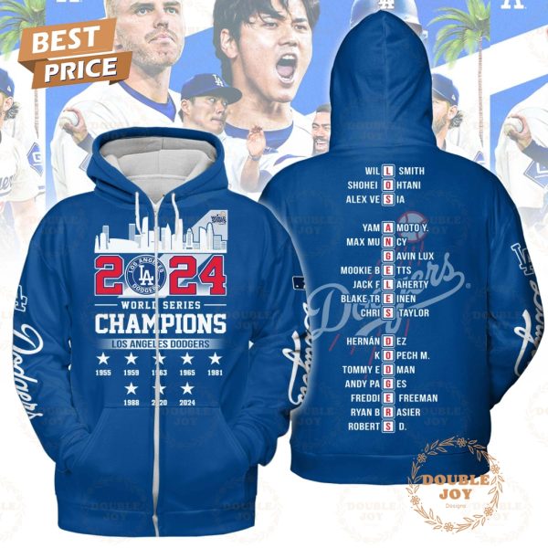 2024 World Series Champions LA Dodgers T-Shirt, Hoodie – Blue