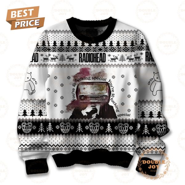 Radiohead Rock Band You’re So Fucking Special Christmas Sweater