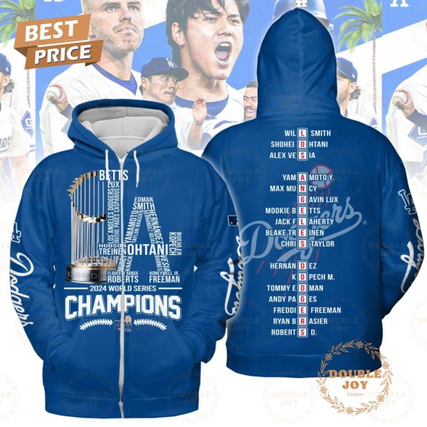 LA Dodgers World Series Champs 2024 T-Shirt, Hoodie – Blue