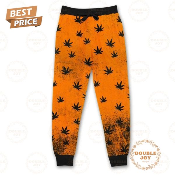 Horror Character I Like Weed More Than People Fleece Pajamas Set