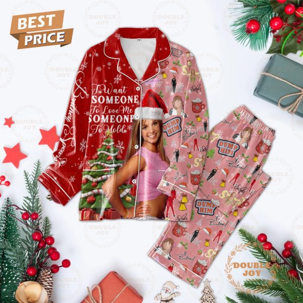 Britney Spears I Want Someone To Love Me Someone To Hold Merry Christmas Pajamas Set