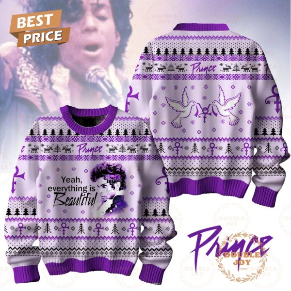 Prince Yeah Everything Is Beautiful Christmas Sweater