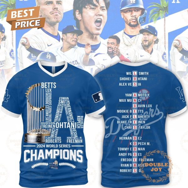 LA Dodgers World Series Champs 2024 T-Shirt, Hoodie – Blue