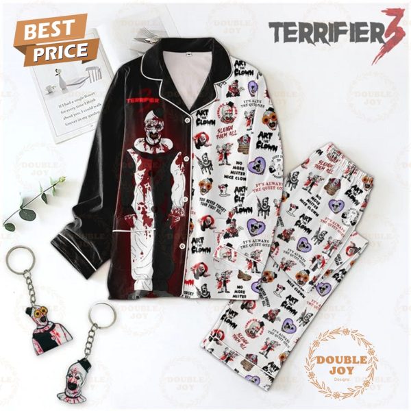 Terrifier 3 Art The Clown Sleigh Them All No More Mister Nice Clown Pajamas Set