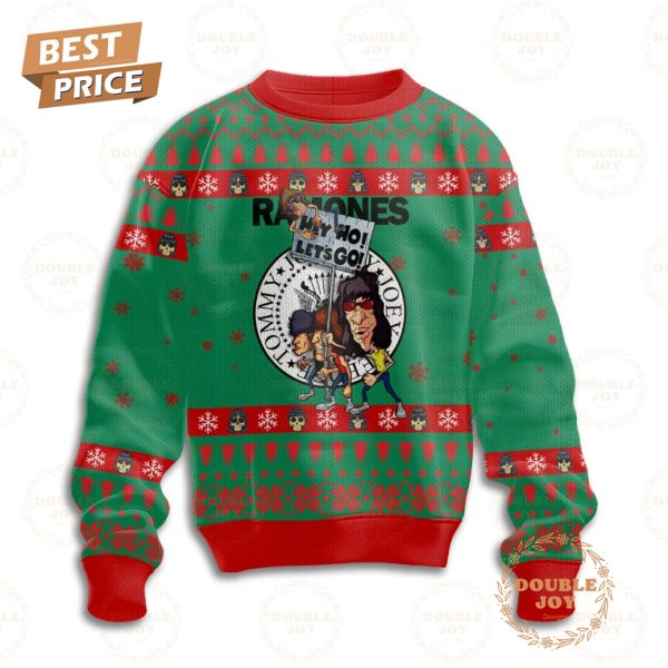 Ramones Hey Ho Let’s Go Christmas Sweater