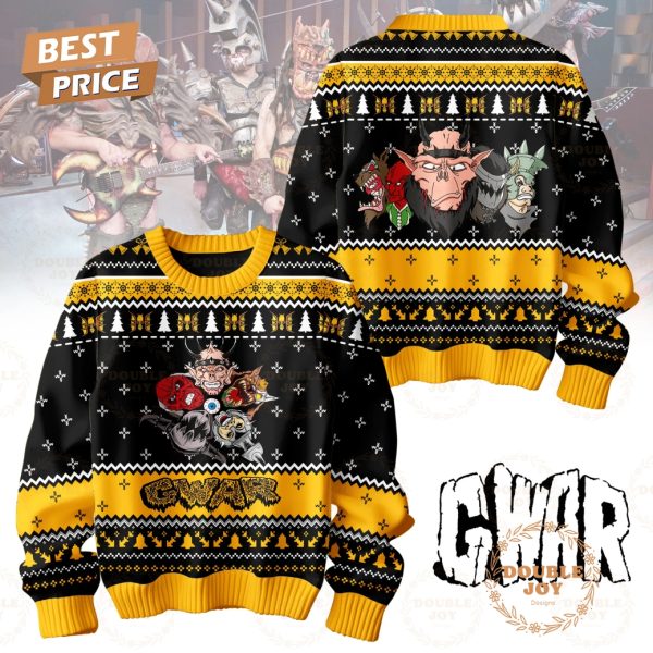 Gwar Band Black And Yellow Christmas Sweater