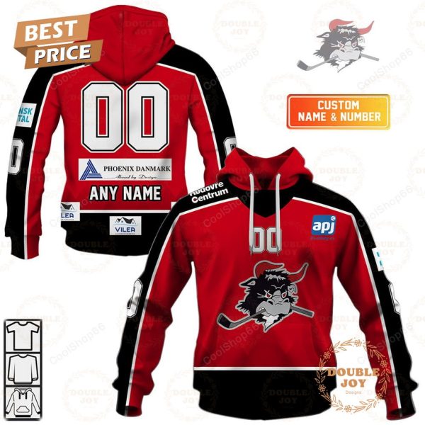 Rodovre Mighty Bulls Jersey Style Hoodie