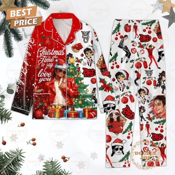 Michael Jackson Christmas Is The Time To Say I Love You Pajamas Set