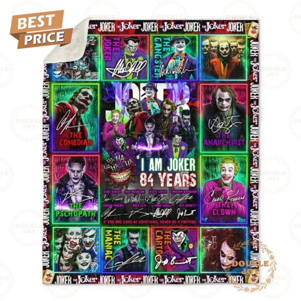 Joker 84 Years 1980-2024 Fleece Blanket