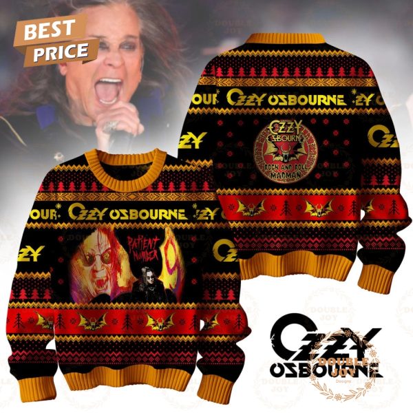 Ozzy Osbourne Patient Number 9 Rock And Roll Madman Sweater