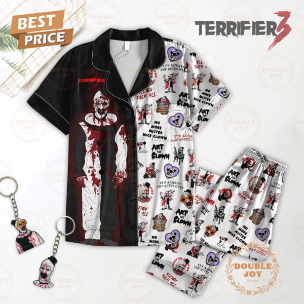 Terrifier 3 Art The Clown Sleigh Them All No More Mister Nice Clown Pajamas Set