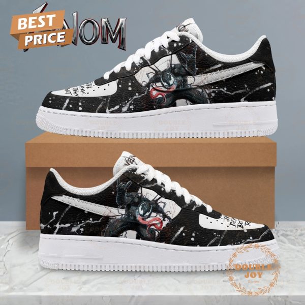 Venom Film Black White Christmas Air Force 1 Sneakers