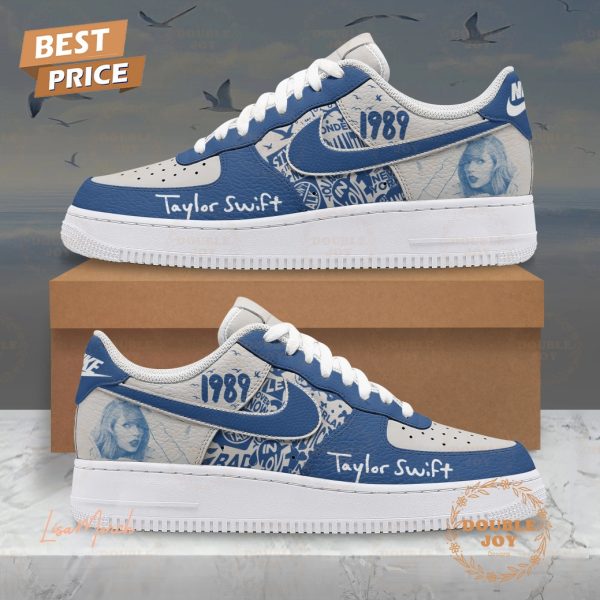 Taylor Swift Blue Design 1989 Air Force 1 Sneakers