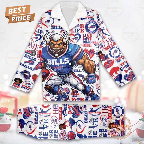 Buffalo Bills Live Love Bills Football Pajamas Set