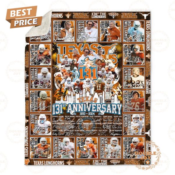 Texas Longhorns 131st 1883-2024 Anniversary Blanket