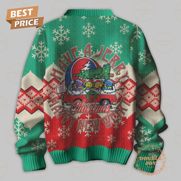 Grateful Dead Rock Band Have A Jerry Christmas Happy New Weirt Sweater