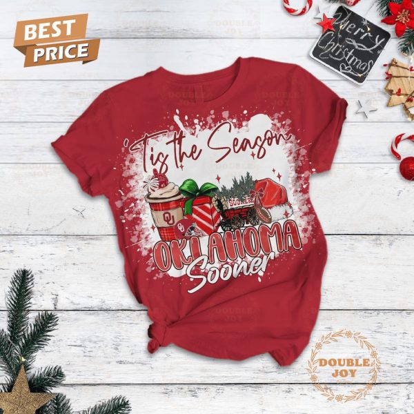 Oklahoma Sooners Tis The Season Christmas Fleece Pajamas Set