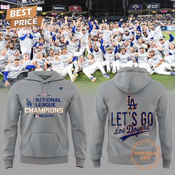 2024 National League Champions Let’s Go Los Angeles Dodgers T-Shirt, Hoodie – Gray