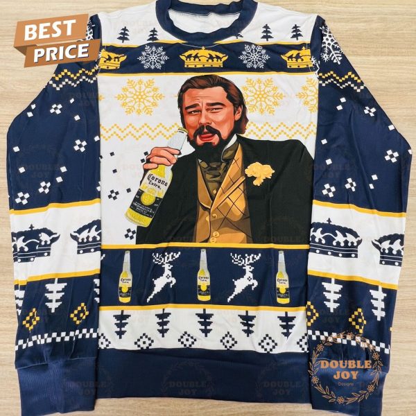 Funny Corona Christmas Sweater – Ugly Holiday Sweater with Hilarious Beer-Themed Design