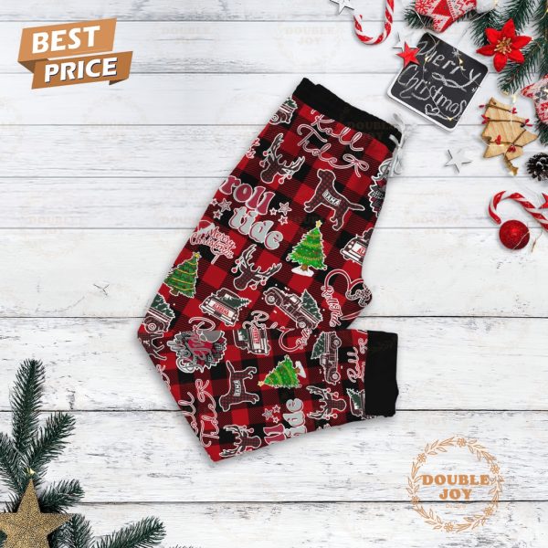 Santa Why You Be An Alabama Crimson Tide Fleece Pajamas Set