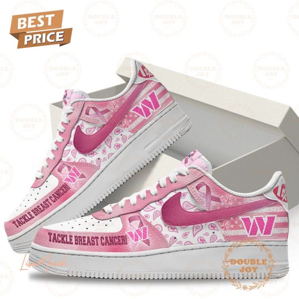 Washington Commanders Tackle Breast Cancer Air Force 1 Sneakers