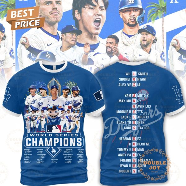 2024 World Series Champs LA Dodgers T-Shirt, Hoodie – Blue