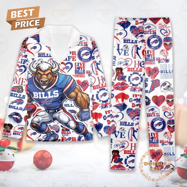 Buffalo Bills Live Love Bills Football Pajamas Set