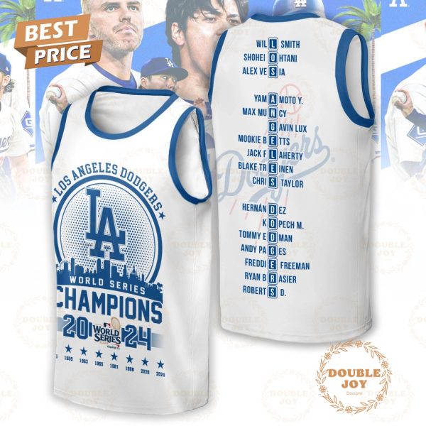 LA Dodgers World Series Champions 2024 T-Shirt, Hoodie – White