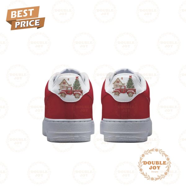 Hallmark Red Truck Merry Christmas 2024 Air Force 1 Sneakers